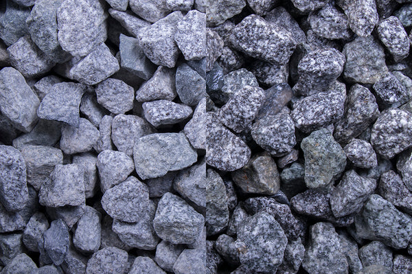 Pfeffer & Salz 16-22 mm – Nahaufnahme trocken (links) und nass (rechts) im Vergleich