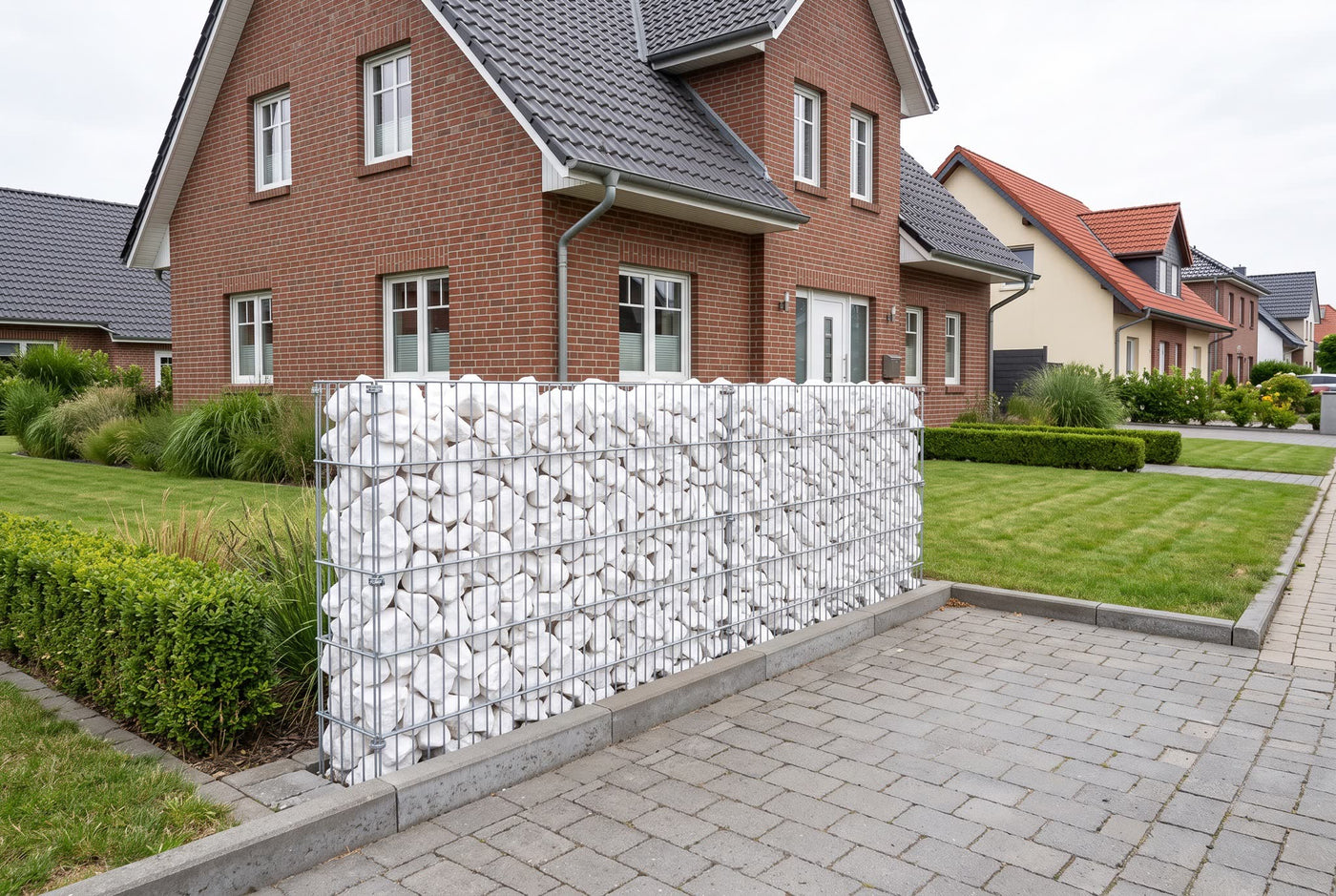 Schneeweiss GS, 50-150 mm – Anwendungsbeispiel: in einer Gabionenwand