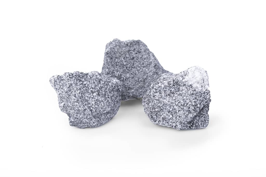Gesteinsarten: Granit Grau Gabionensteine, 50-120 mm - Muster ca. 1 kg (inkl. *10 € Gutschein)