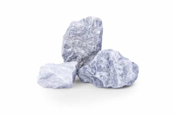 Kristall Blau Gabionensteine, 60-100 mm - Muster ca. 1 kg (inkl. *10 € Gutschein)